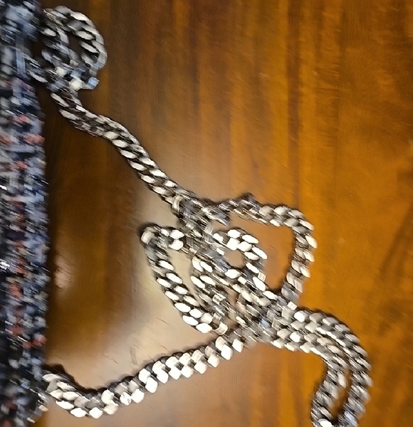 Zara Multi-Color Tweed Crossbody with Silver Chain - Picture 4 of 7